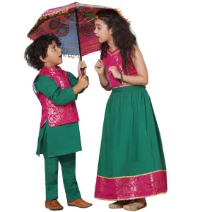 Banarasi Lehenga Kurta Combo